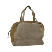 Pre-owned Suede handbags