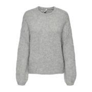 Myk Strikket Pullover Genser