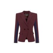 Navy Bordeaux Dobbeltspent Jakke