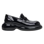 Kvinner Svarte Patentlær Loafers Er00114179