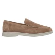 Kvinner Lysbrun Naturlig Velur Loafers Er00113445