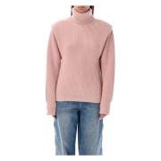 Koselig Turtleneck Cashmere Sweater Rose