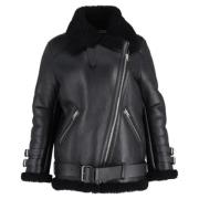 Pre-owned Leather outerwear