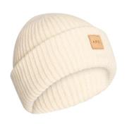 Hvit strikket beanie