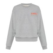 Sweatshirt med logo