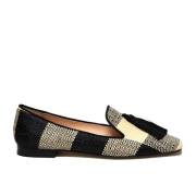 Raffia Rutete Loafer Sko