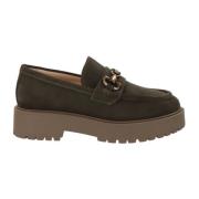 Lær Dames Loafers Elegant Komfortabel