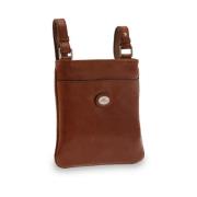 Brun Skinn Crossbody Veske