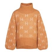 Brun Chunky Sweater med ikoniske H'er