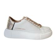 Eco-Greenwich Skinn Sneaker Hvit Gull