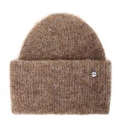 Mørk Sand Rib Beanie Lue Tilbehør