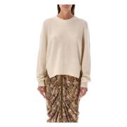 Beige Strikket Lylia Sweater Aw24