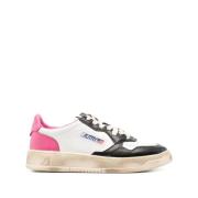 Vintage Low Sneakers Svart/Rosa