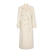 Strukturert Amelia Coat Krem