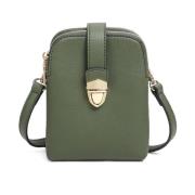 Grønn Chilli Dobbel Lomme Crossbody Veske