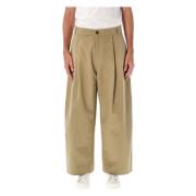 Tan Chino Bukser Wide Leg