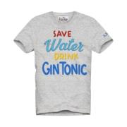 Kortermet herre tee Save Water Gin Tonic