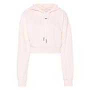 Pinkflower Arrow Crop Hoodie