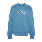 Blomstertrykk Crew Neck Sweater