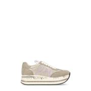 Ivory Tech Fabric Sneakers for Kvinne