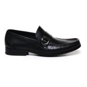 Sort Gancini Skinnloafers