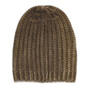 Flettet Ull Kashmir Beanie Kvinne