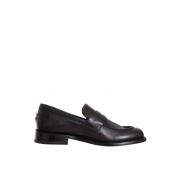 Glatt skinn loafer slip-on sko