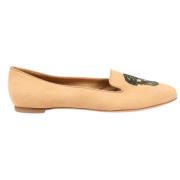 Pre-owned Suede flats