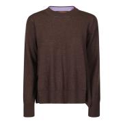 Asymmetrisk Crew Neck Sweater med Sideåpning