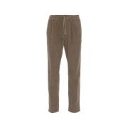 Brun Slim-Fit Bomullsbukser Aw24