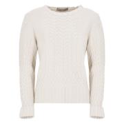 Ivory Ull Silke Crew Neck Sweater