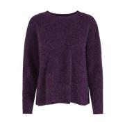 Mohair Casual Pullover Strikket Genser