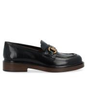 Mørk Brun Skinn Loafer Seline