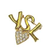 Pre-owned Yellow Gold brooches