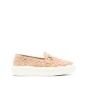 Tina Flettet Semsket Loafers