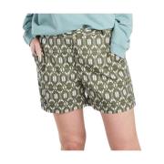 Bohemian Bomullsshorts med Fantasimotiv