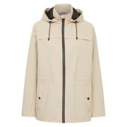 Beige Parka Jakke for Kvinner