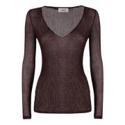 Lurex V-Neck Sweater