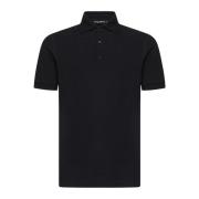 Sort Slim-Fit Poloskjorte