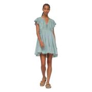 Mint Sea New York Frida Solid Flutter Slv Dress Kjole Og Skjørt