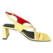 Italienske Crisscross Toe-Loop Slingback Sandaler