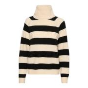 Stripete Rollneck Pullover Genser