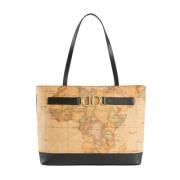 Svart 3D Geo Shopper Bag