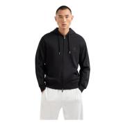 Svart Full-Zip Hettegenser 6Dzmlc