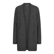 Lang Cardigan Alpakka Ull Blanding Phantom