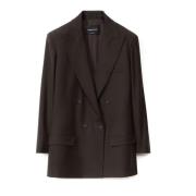 Dobbeltspent Svart Blazer