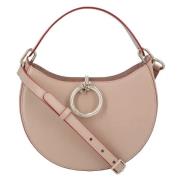 Leather shoulder-bags