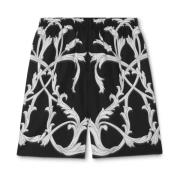 Barocco Print Silke Shorts