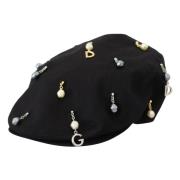 Klassisk Svart Newsboy Hat