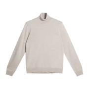 Beige Merino Turtleneck Sweater